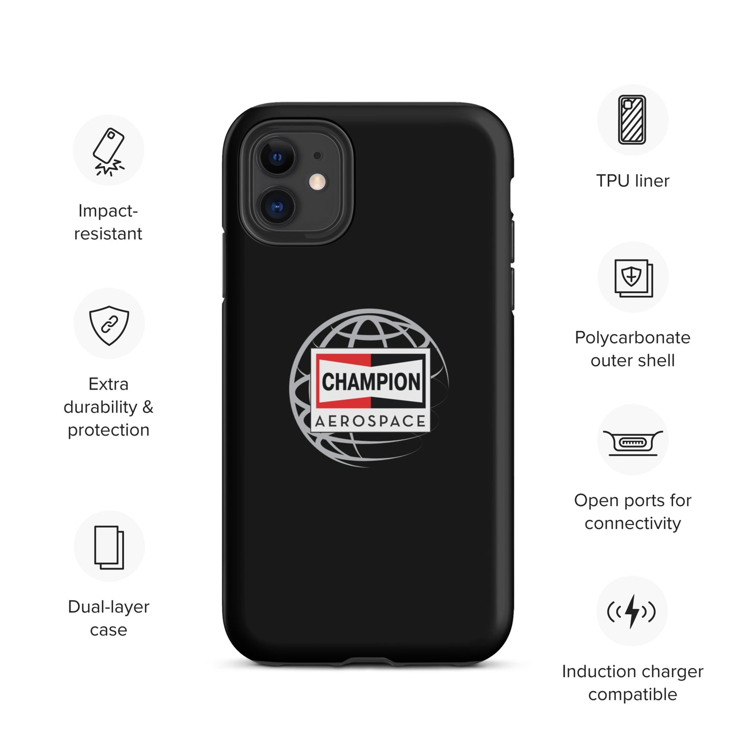 Champion Aerospace Vertical Logo Tough Case for iPhone®