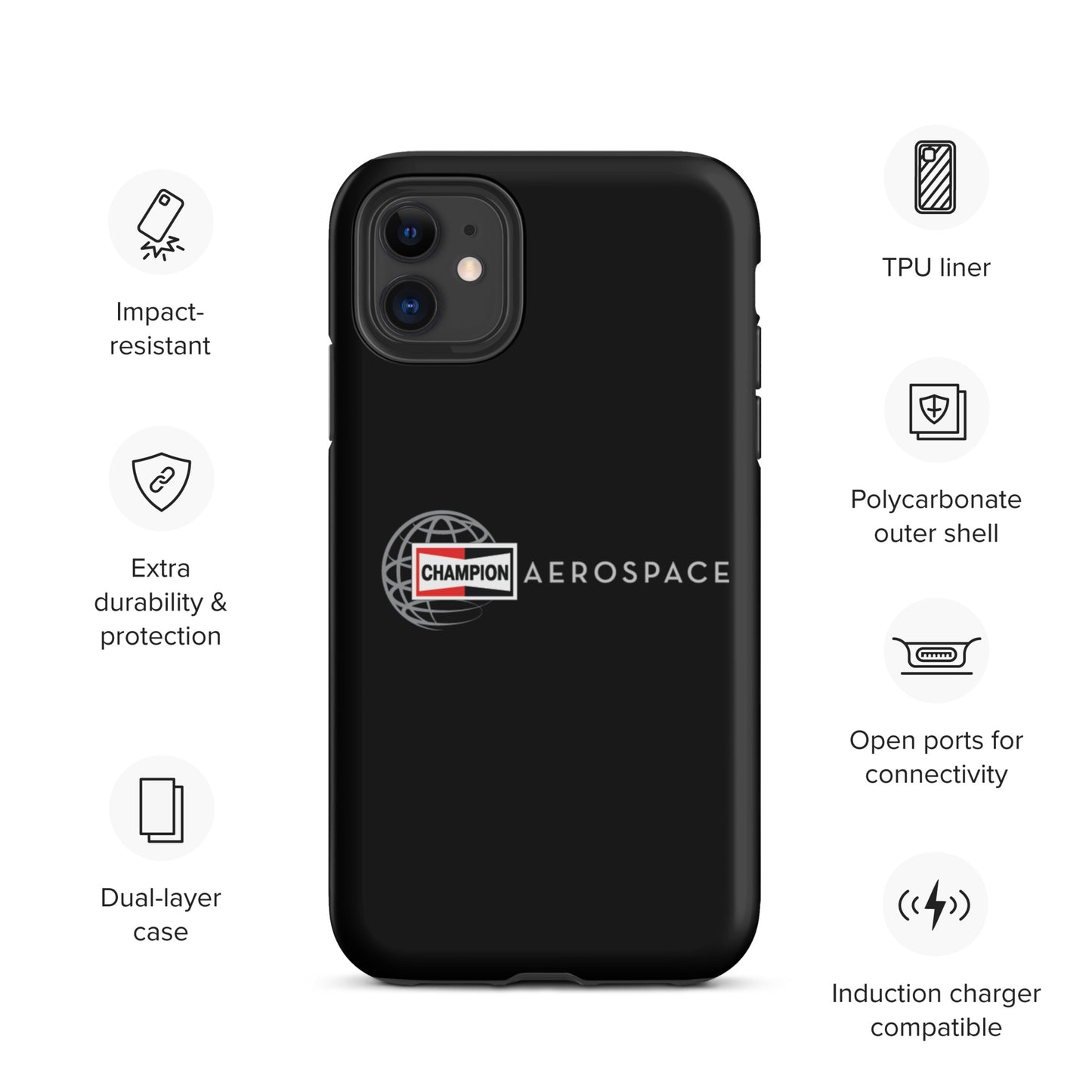 Champion Aerospace Vertical Logo Tough Case for iPhone®