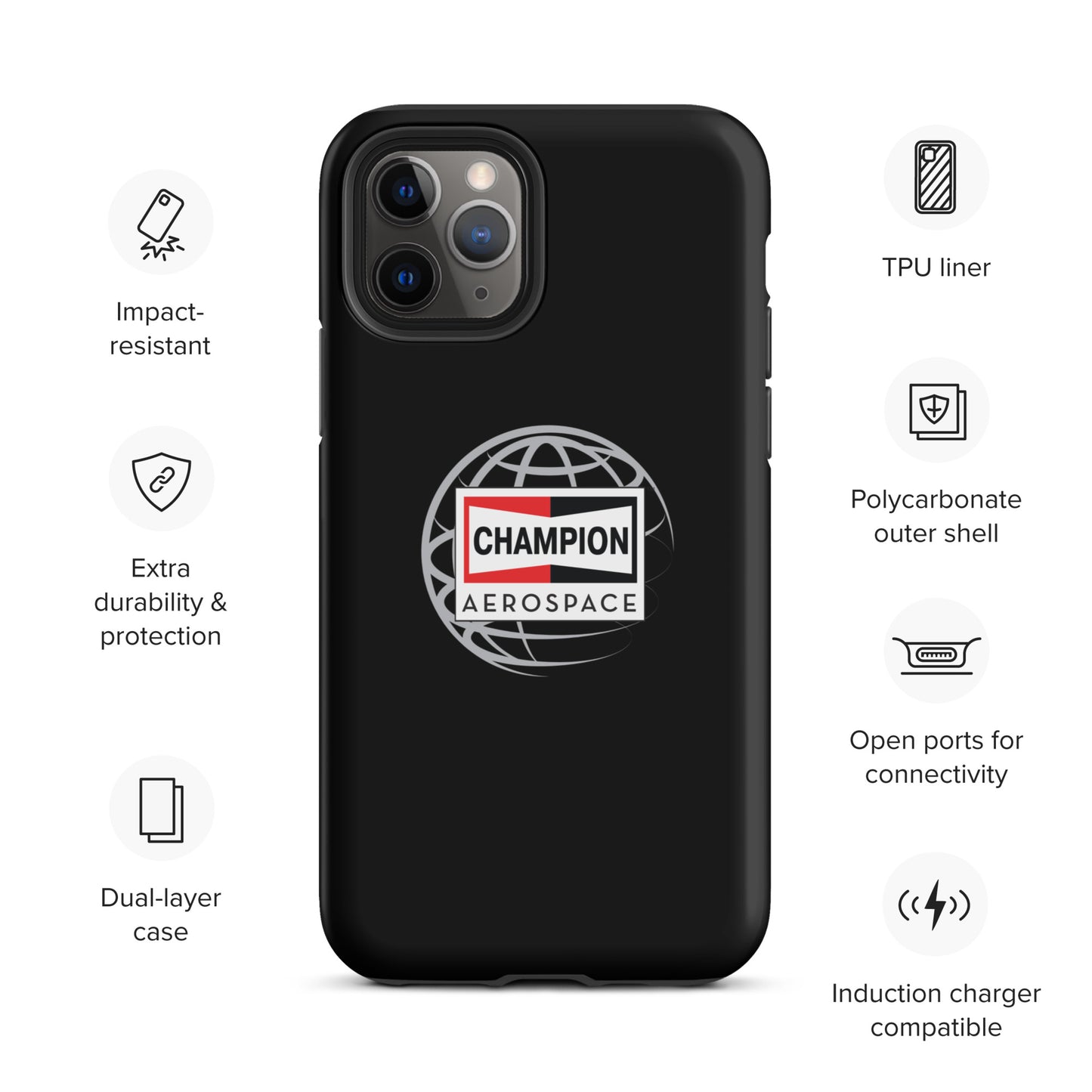 Champion Aerospace Vertical Logo Tough Case for iPhone®