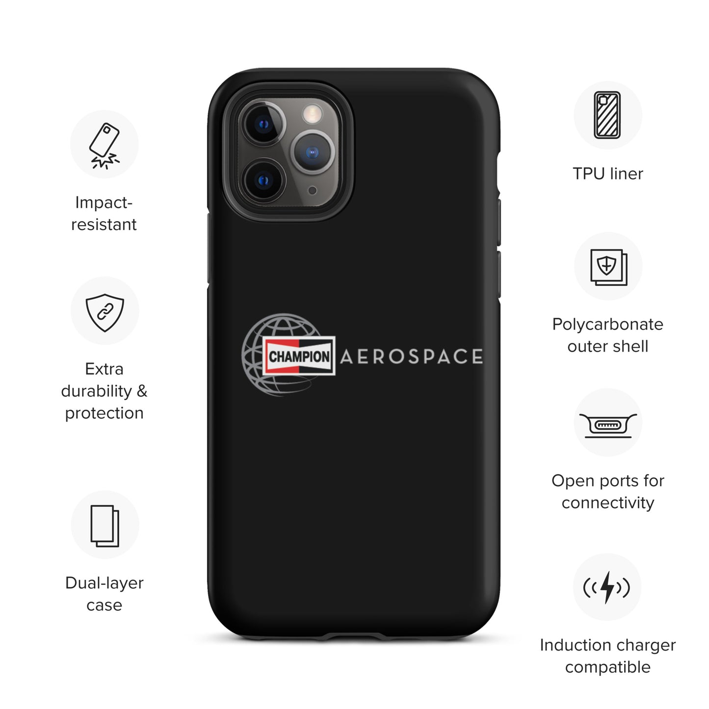 Champion Aerospace Vertical Logo Tough Case for iPhone®