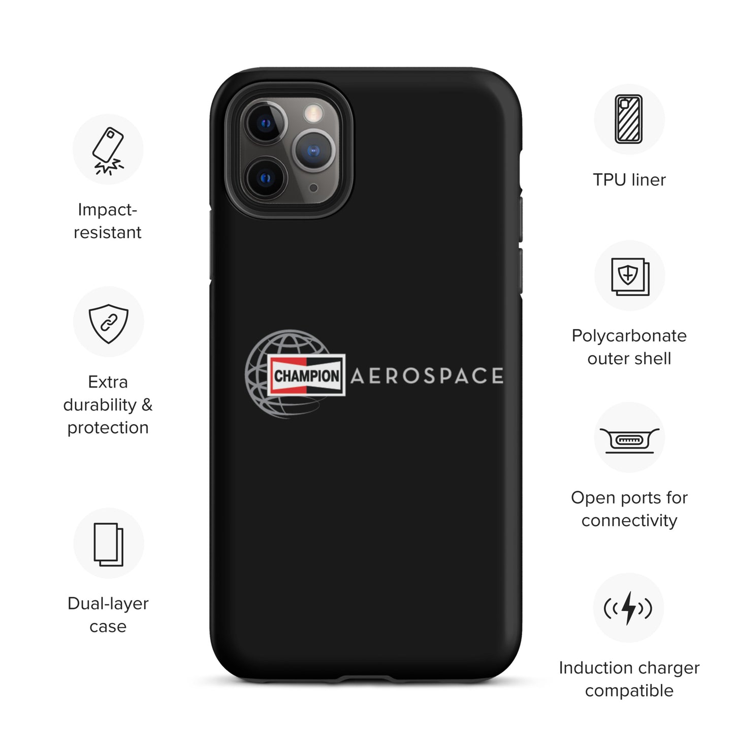 Champion Aerospace Vertical Logo Tough Case for iPhone®