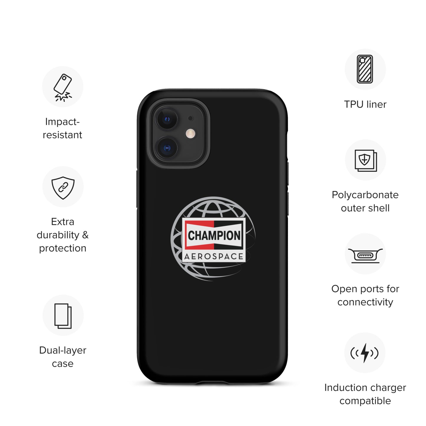 Champion Aerospace Vertical Logo Tough Case for iPhone®