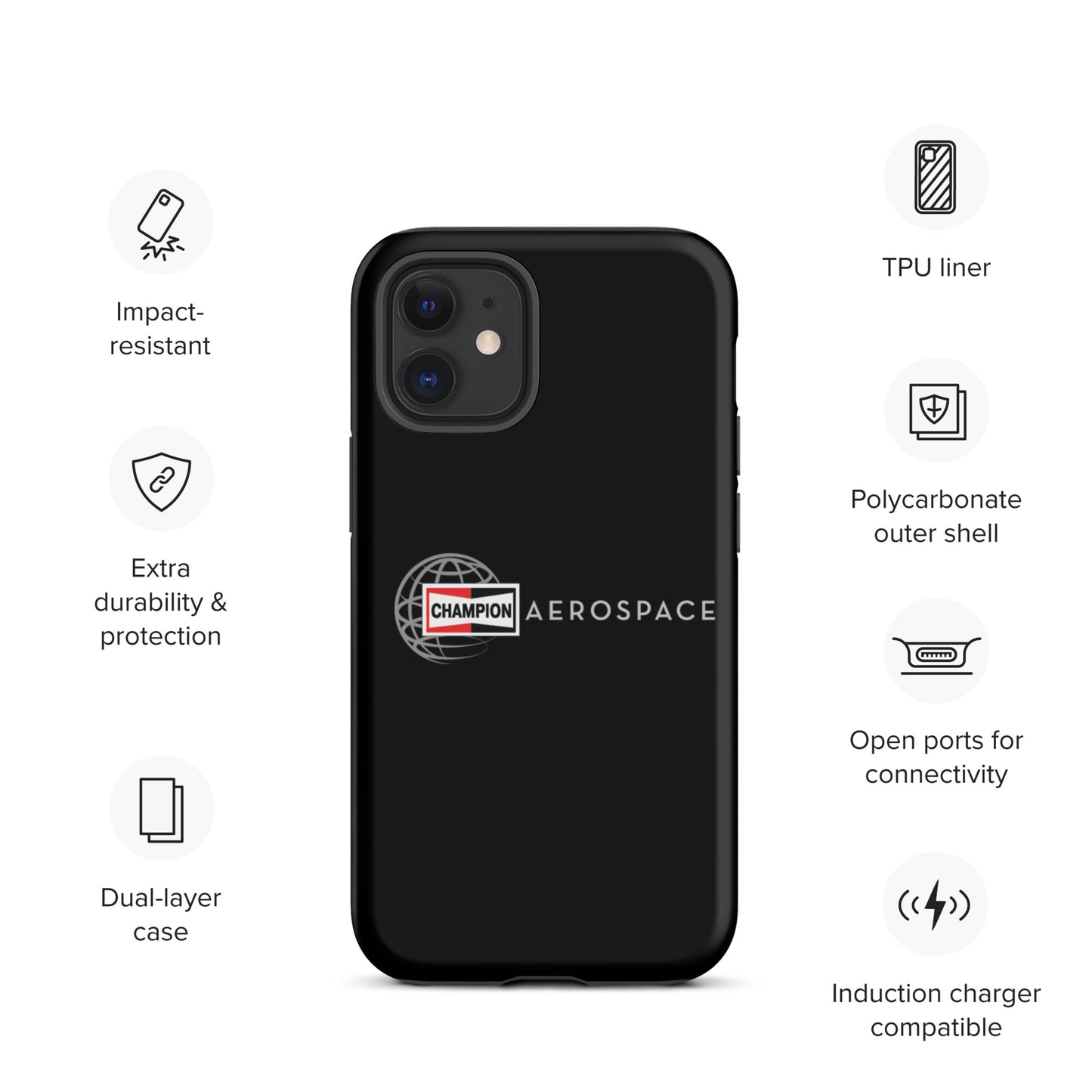 Champion Aerospace Vertical Logo Tough Case for iPhone®