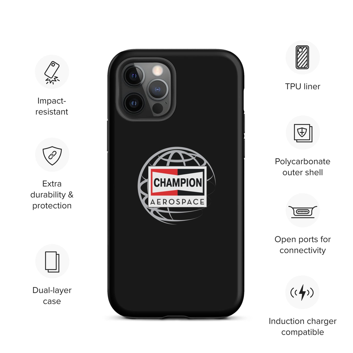 Champion Aerospace Vertical Logo Tough Case for iPhone®