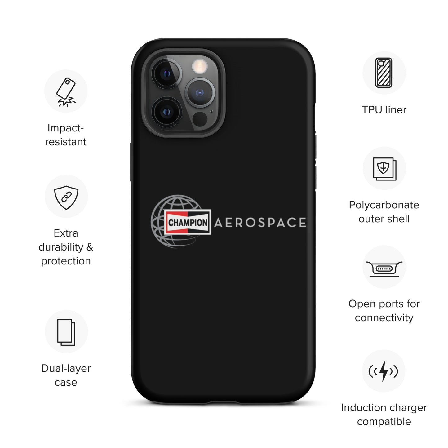 Champion Aerospace Vertical Logo Tough Case for iPhone®