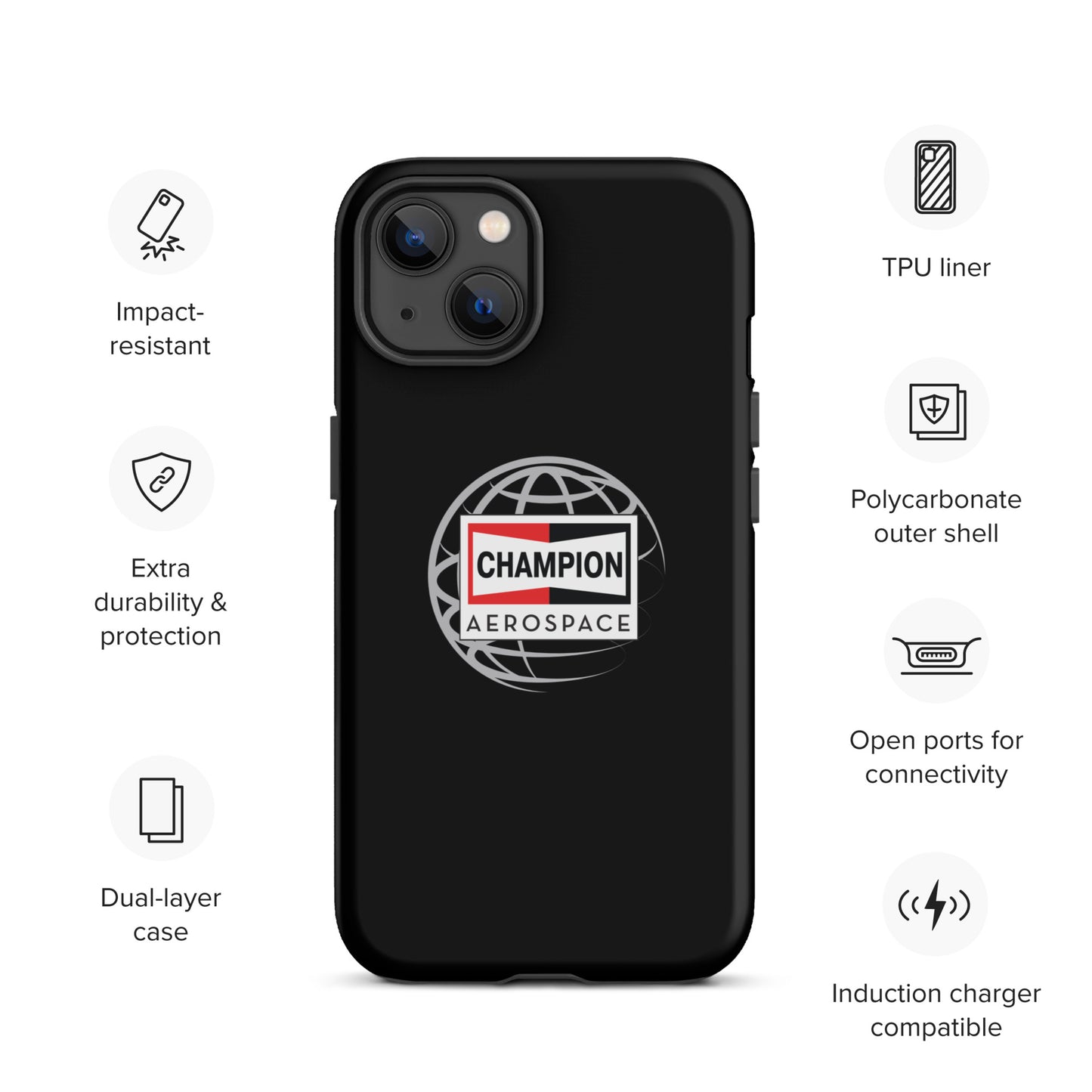 Champion Aerospace Vertical Logo Tough Case for iPhone®