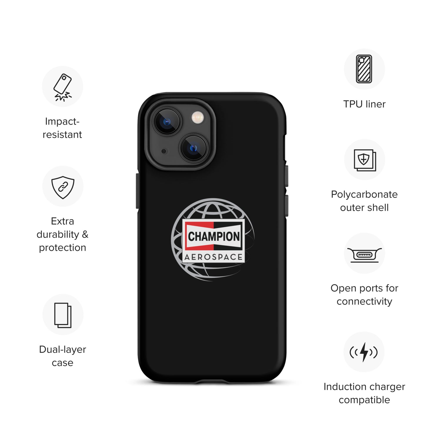 Champion Aerospace Vertical Logo Tough Case for iPhone®