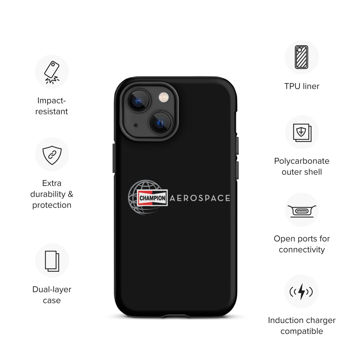 Champion Aerospace Vertical Logo Tough Case for iPhone®