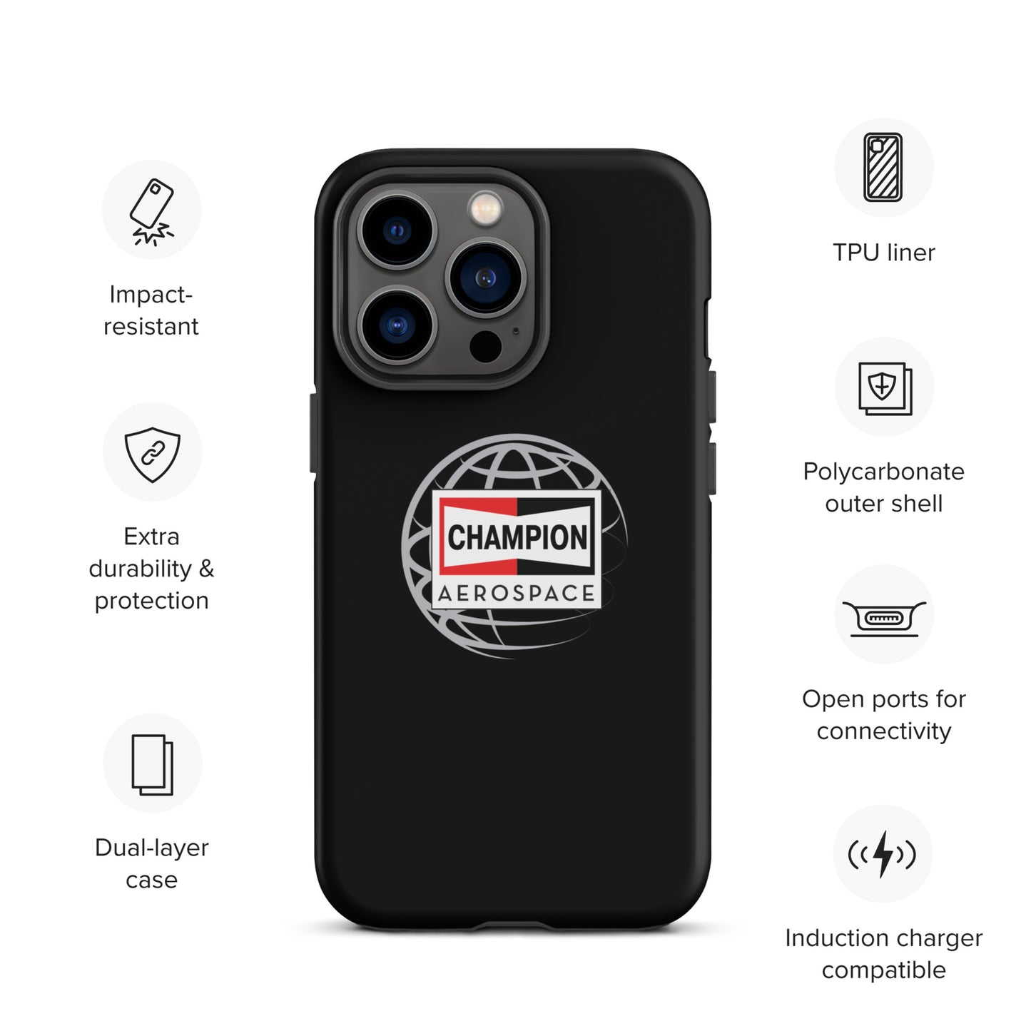 Champion Aerospace Vertical Logo Tough Case for iPhone®