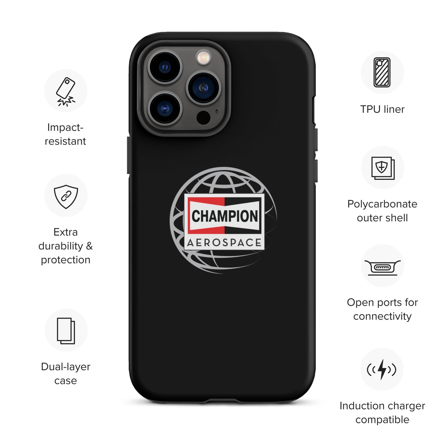 Champion Aerospace Vertical Logo Tough Case for iPhone®