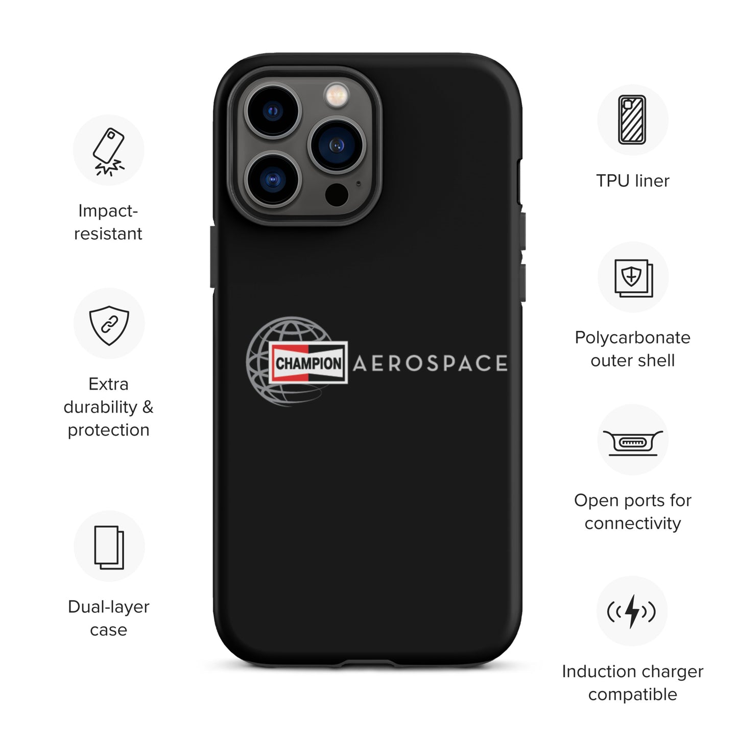 Champion Aerospace Vertical Logo Tough Case for iPhone®