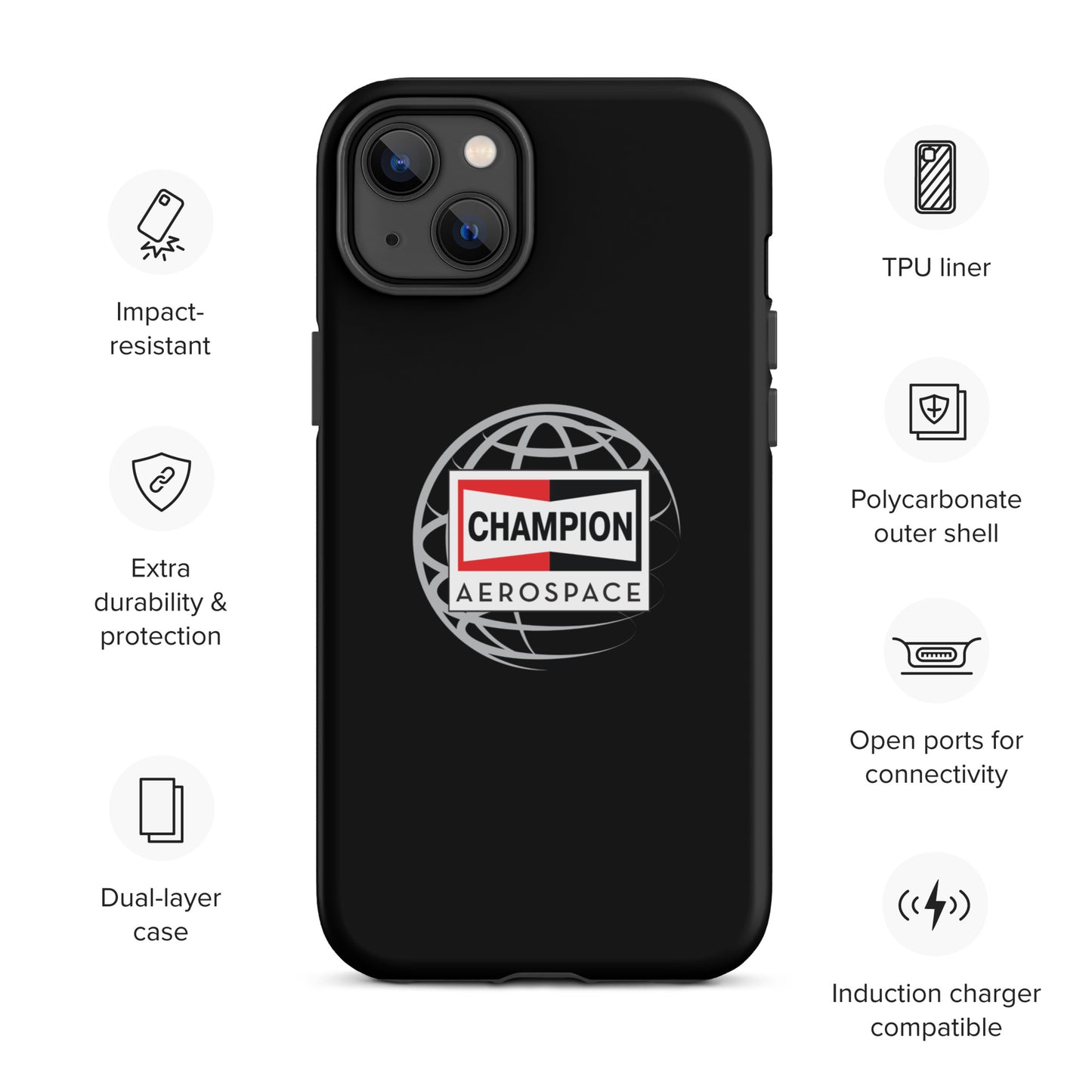 Champion Aerospace Vertical Logo Tough Case for iPhone®