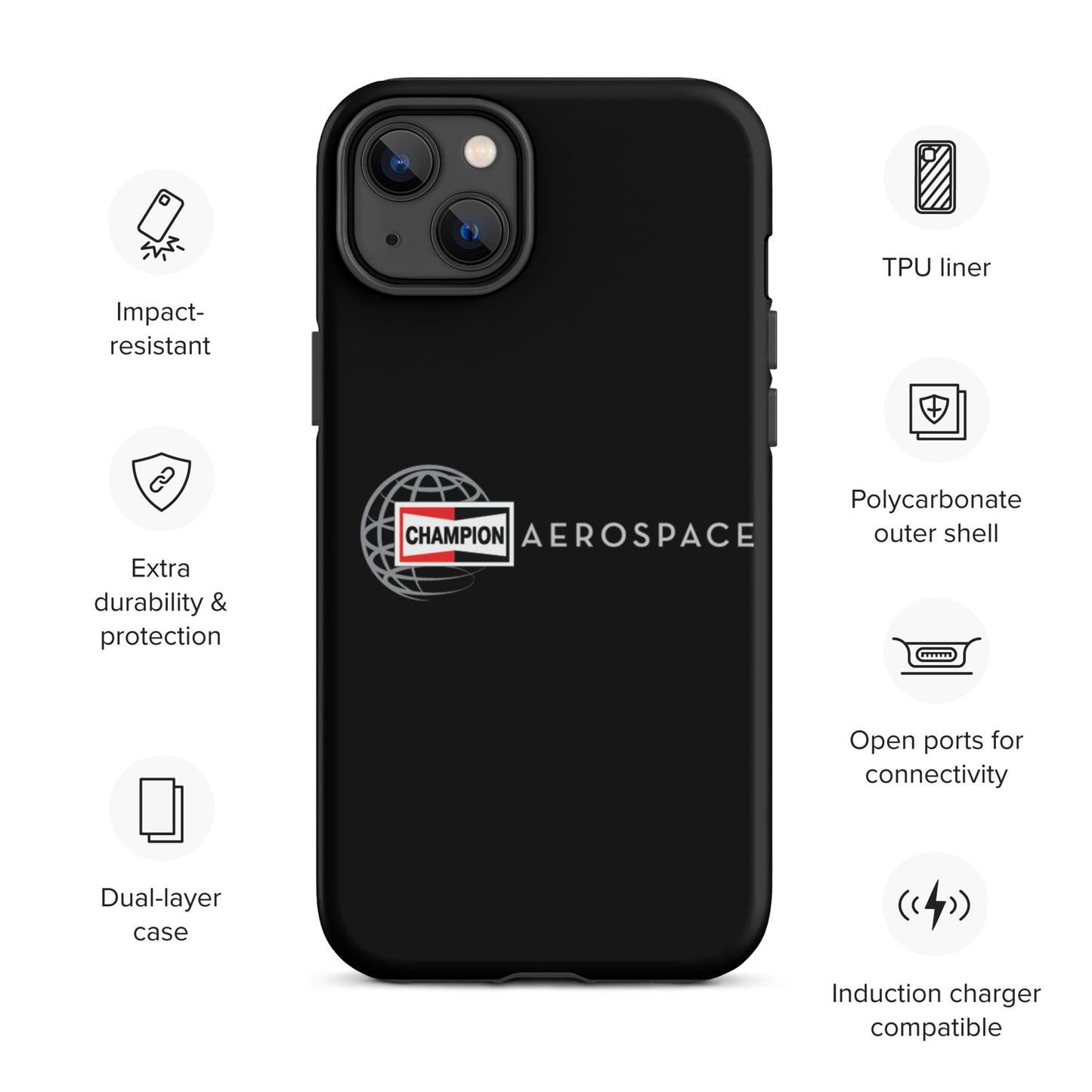 Champion Aerospace Vertical Logo Tough Case for iPhone®