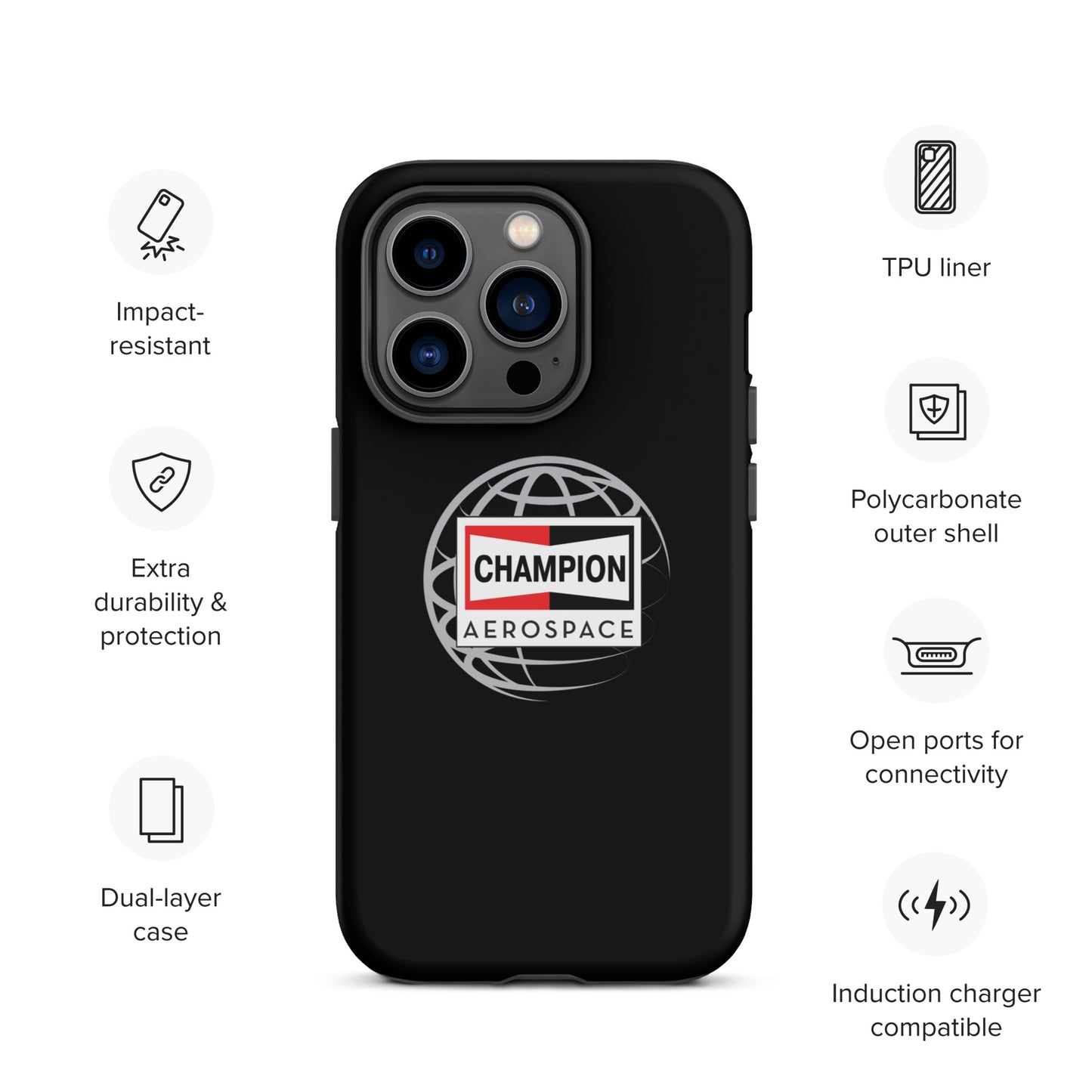 Champion Aerospace Vertical Logo Tough Case for iPhone®