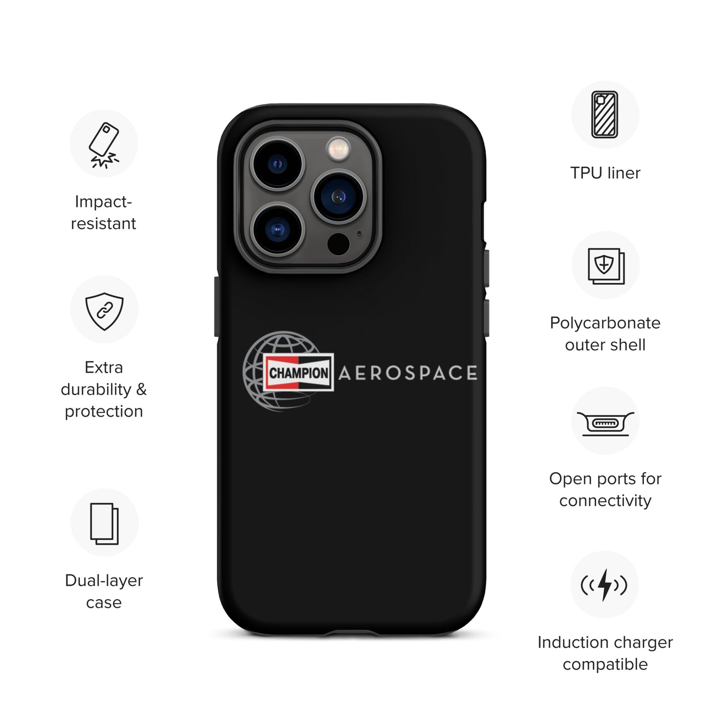 Champion Aerospace Vertical Logo Tough Case for iPhone®