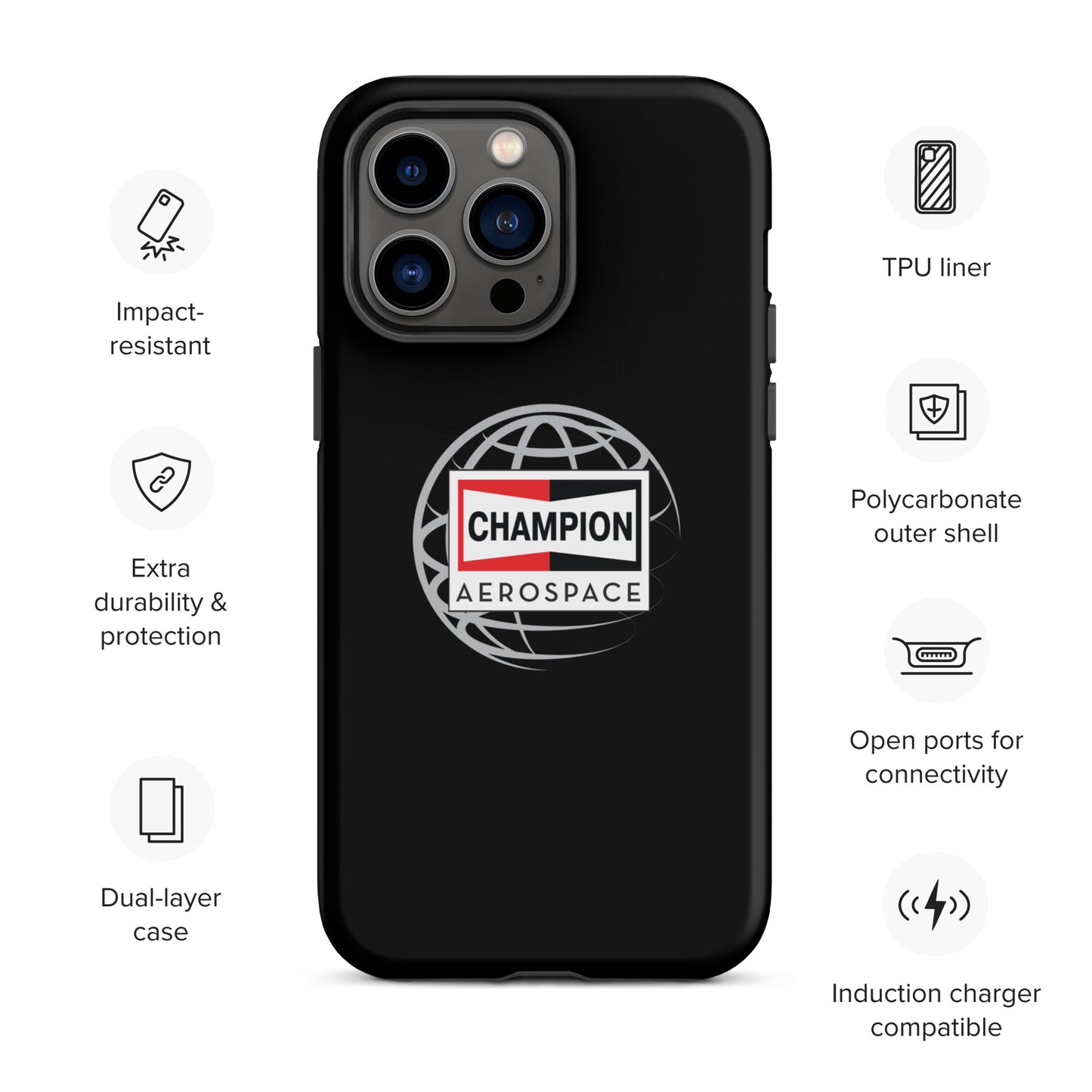 Champion Aerospace Vertical Logo Tough Case for iPhone®