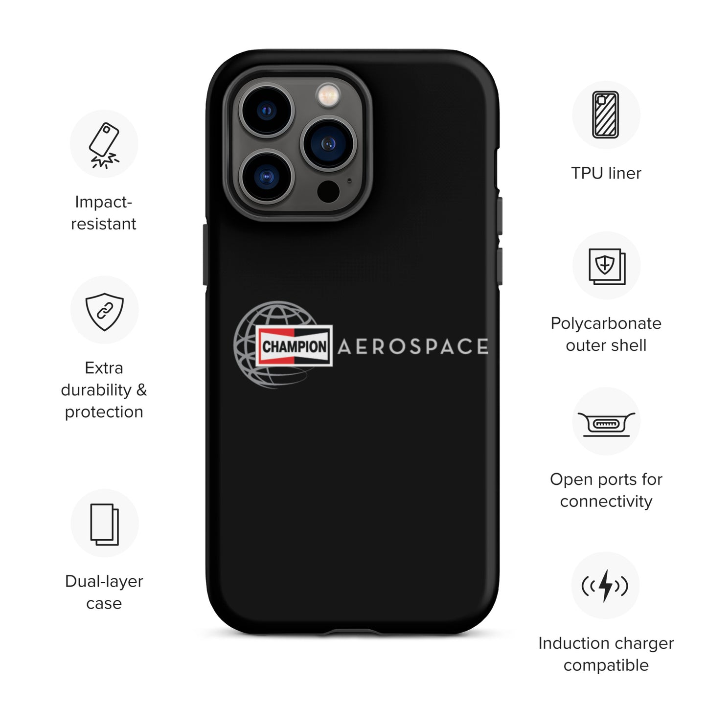 Champion Aerospace Vertical Logo Tough Case for iPhone®