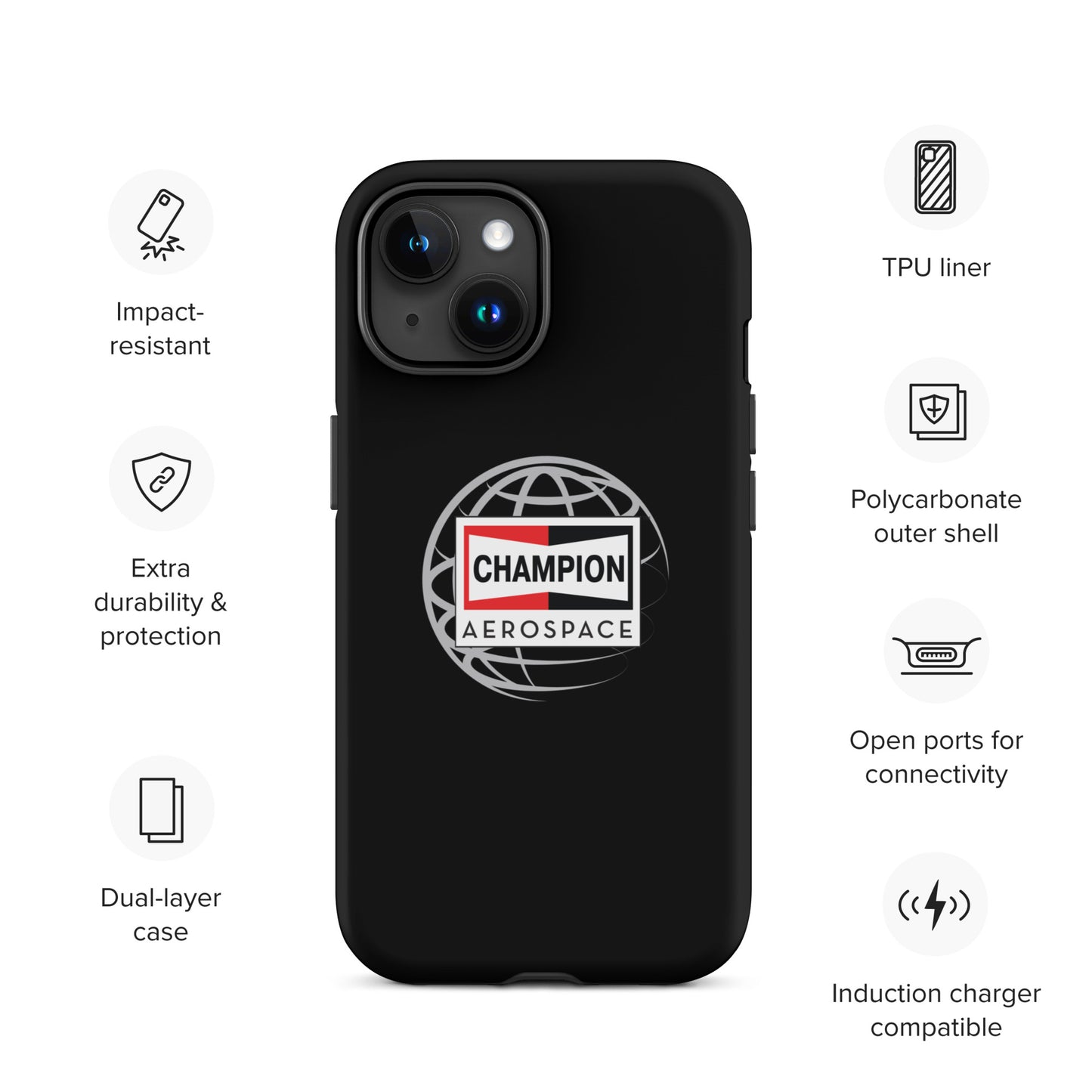 Champion Aerospace Vertical Logo Tough Case for iPhone®