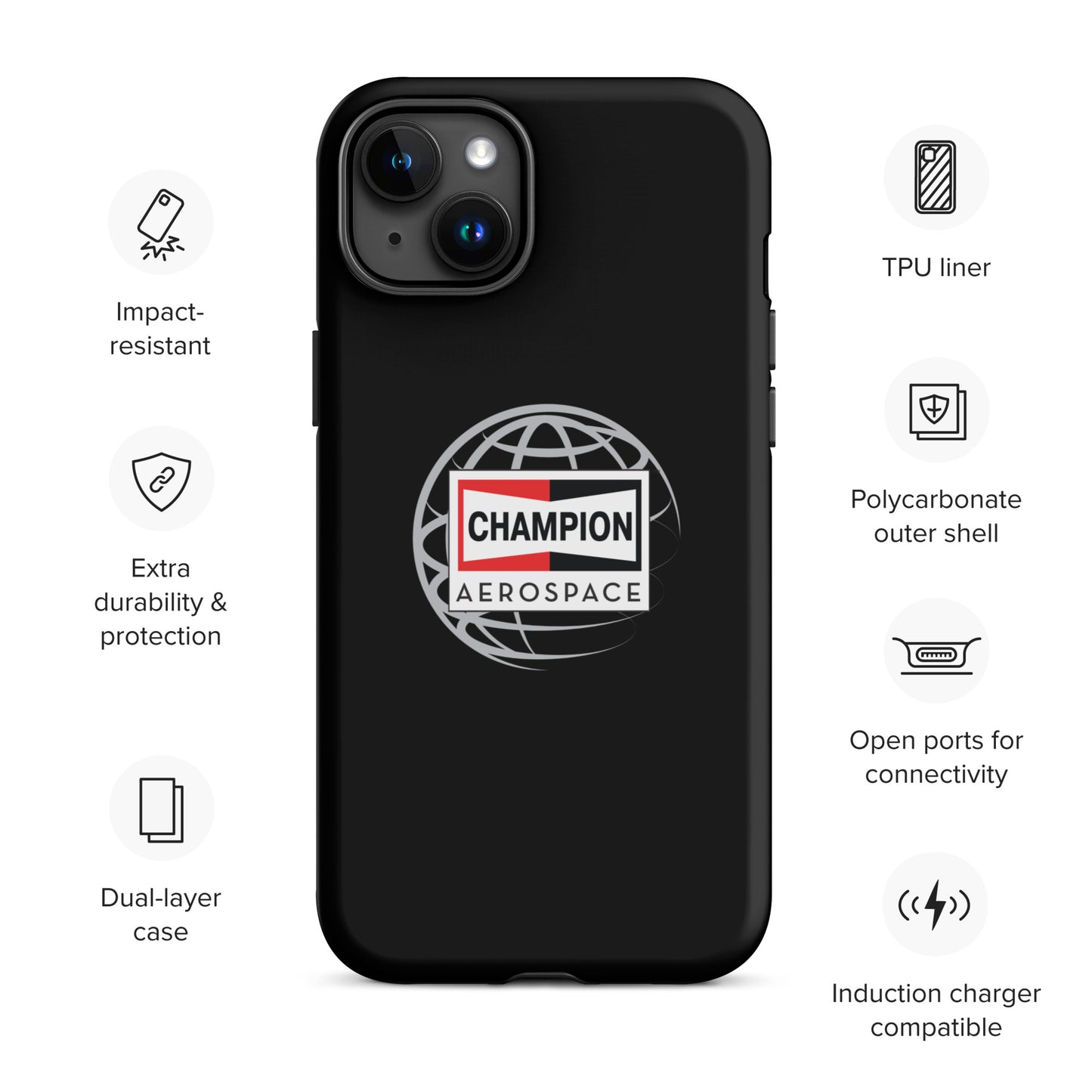 Champion Aerospace Vertical Logo Tough Case for iPhone®