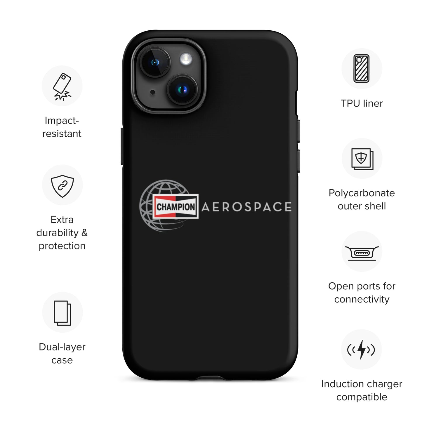 Champion Aerospace Vertical Logo Tough Case for iPhone®