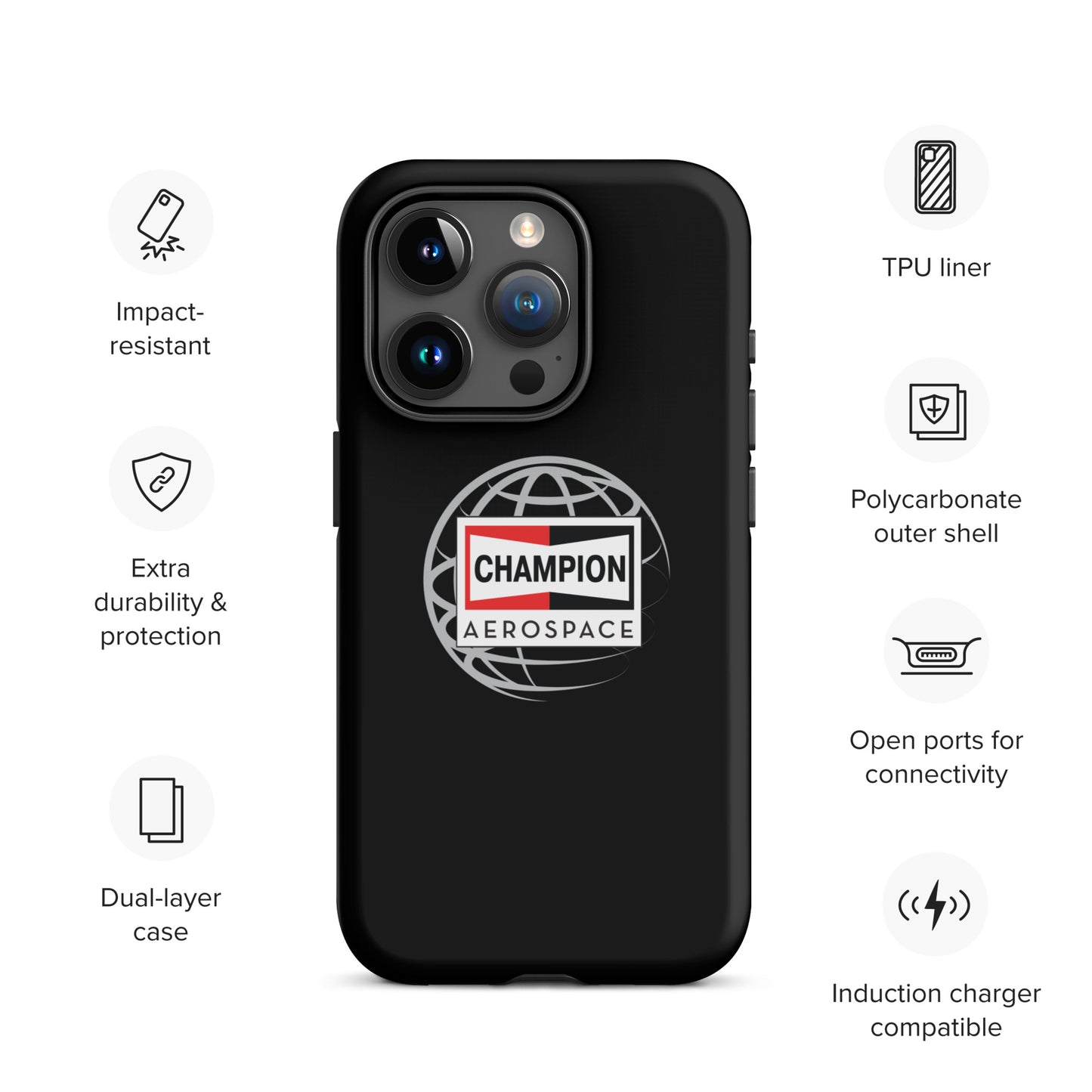 Champion Aerospace Vertical Logo Tough Case for iPhone®