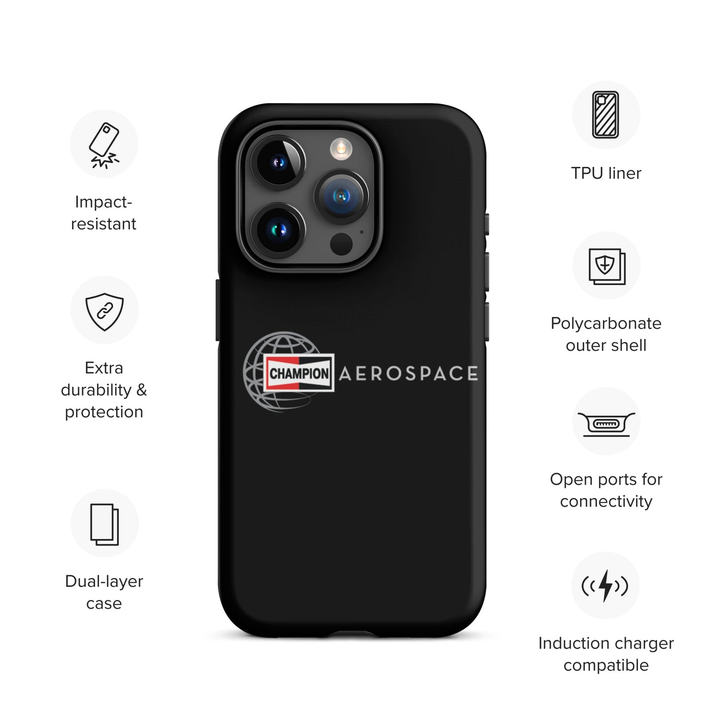 Champion Aerospace Vertical Logo Tough Case for iPhone®