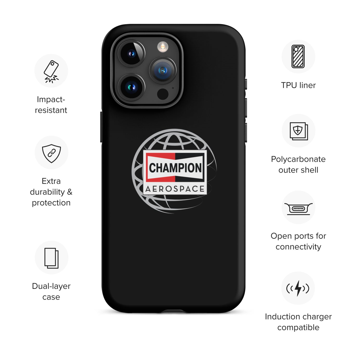 Champion Aerospace Vertical Logo Tough Case for iPhone®