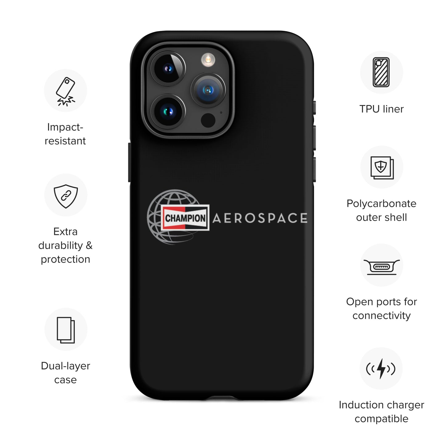 Champion Aerospace Vertical Logo Tough Case for iPhone®