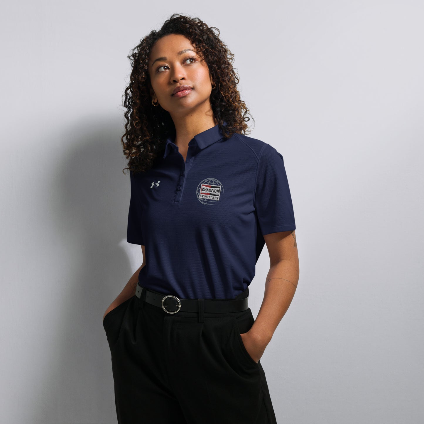 Champion Aerospace Vertical Logo Under Armour® Women’s Polo