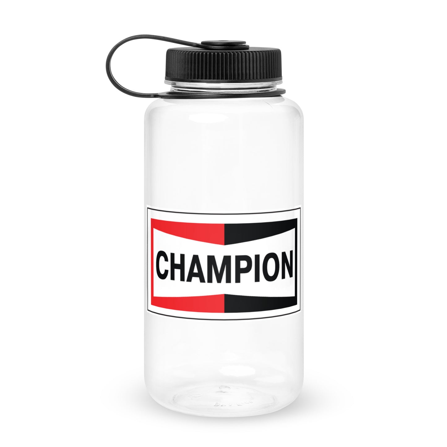 Champion Bowtie Plastic Water Bottle