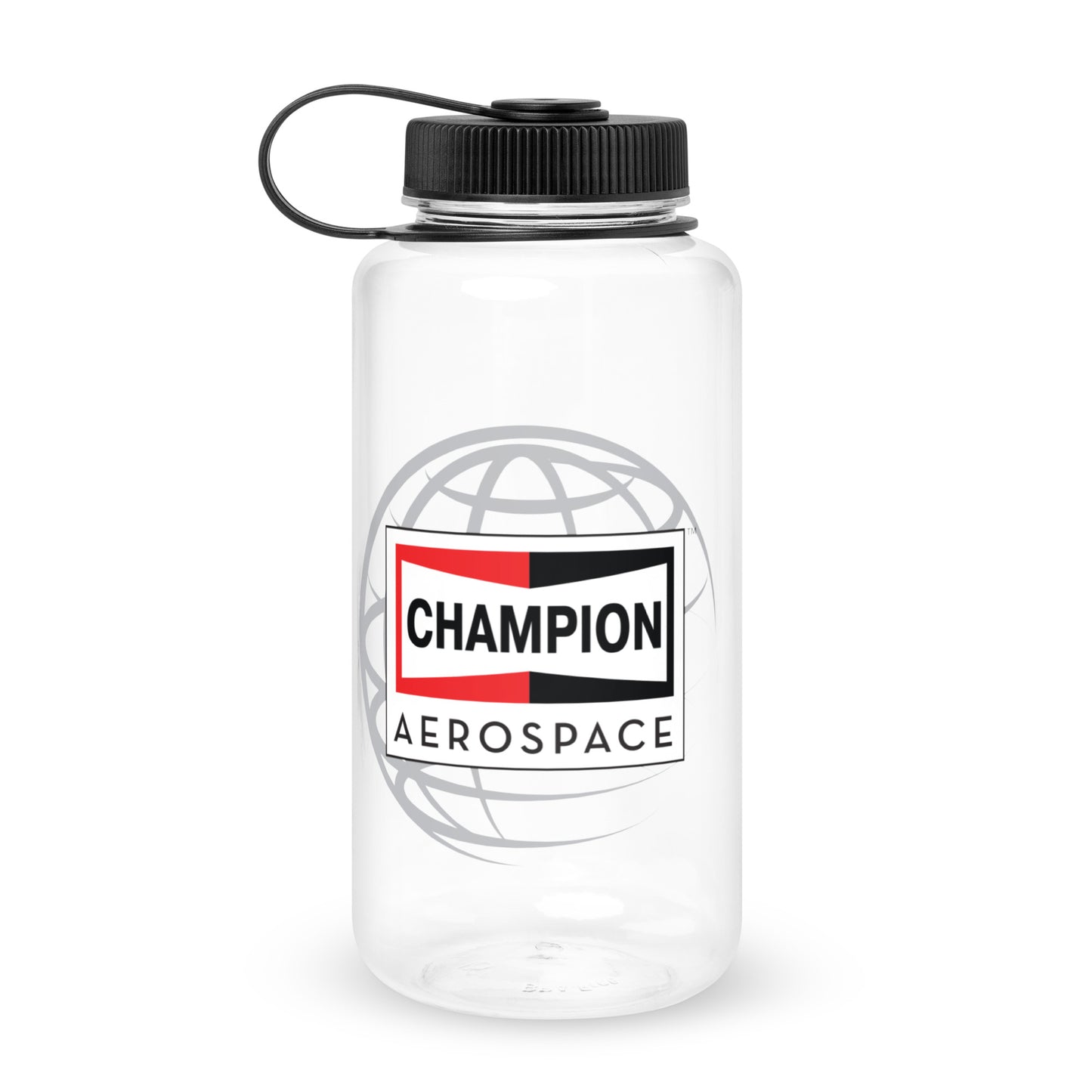 Champion Aerospace Vertical Logo Plastic Water Bottle