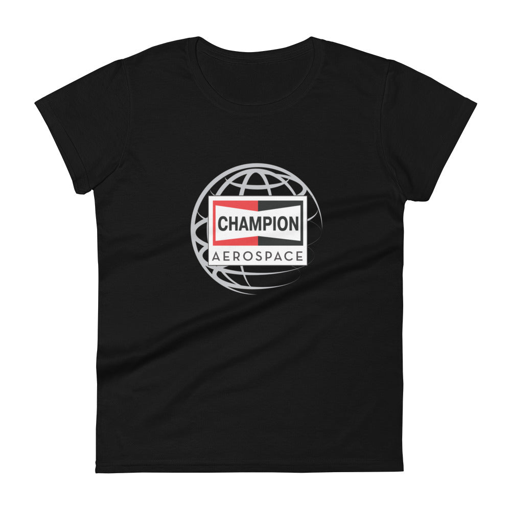 Champion Aerospace Vertical Logo Women's Short Sleeve T-shirt