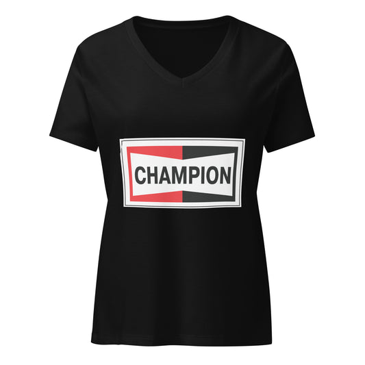 Champion Bowtie Women’s Relaxed V-neck T-shirt